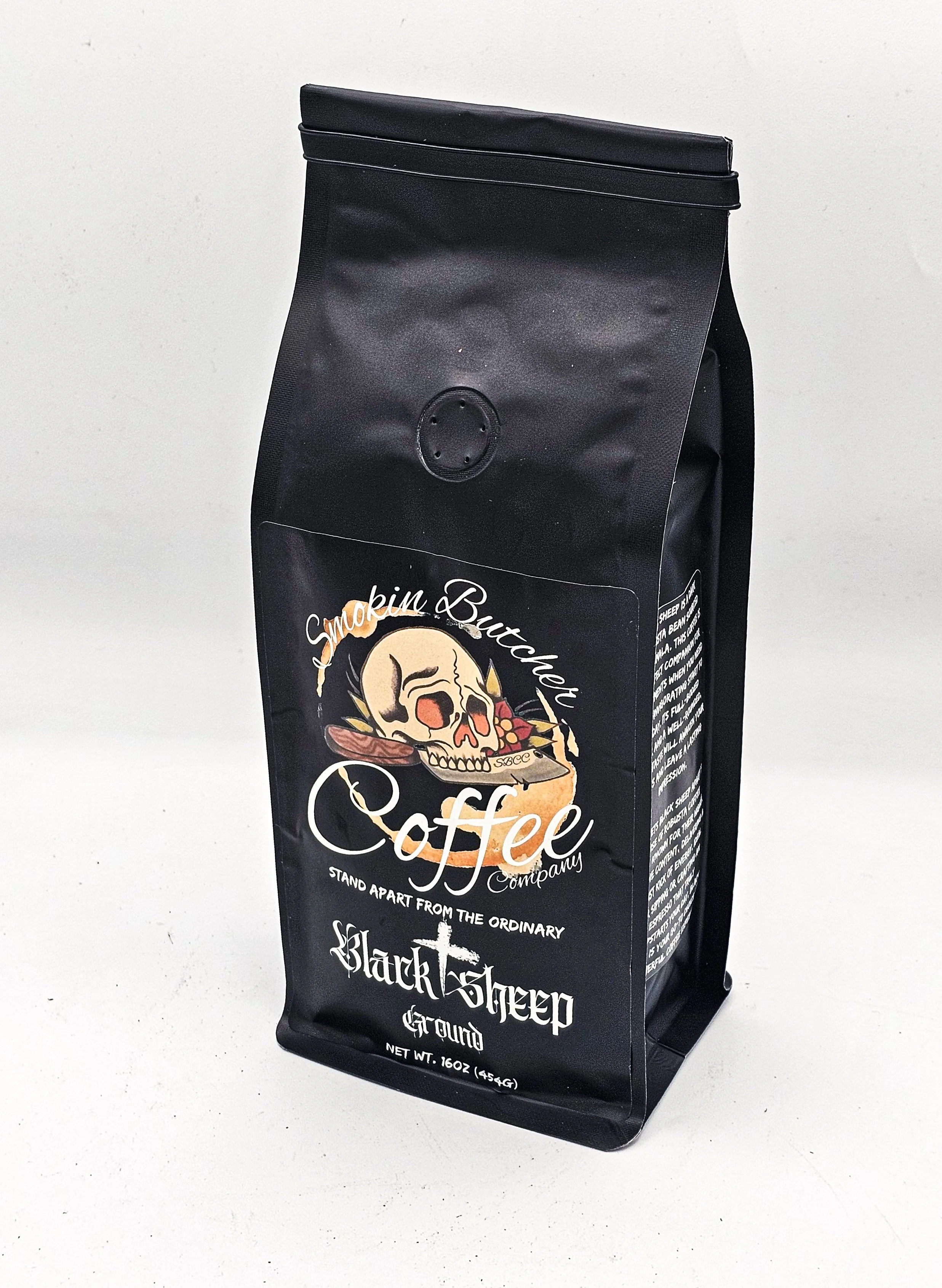 Black Sheep (Ground Beans) 16oz bag — Smokin Butcher Coffee